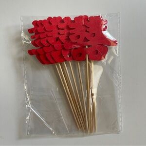 Chinese Wedding “Xi” Cupcake Dessert Topper (pack of 100)